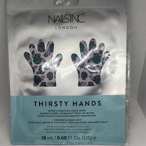 Thirsty Hands Super Hydrating Hand Mask - Blue Leaf Pattern